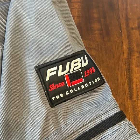 FUBU Gray Jersey with Black Accents - Picture 4 of 5